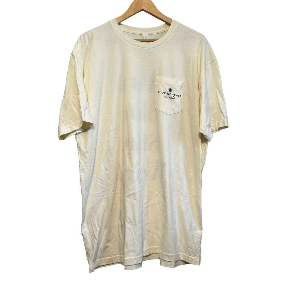 Next Level Apparel Men 2XL White T-Shirt with Blue Norther Hard‎ Seltzer Print